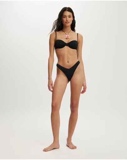 Cotton On Body - Dip Front High Side Brazilian Bikini Bottoms