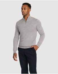 Tarocash - Asher Merino Wool Zip Knit