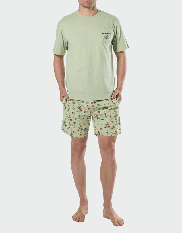 Mitch Dowd - Mitchdowd Pastel Grinch Mens Pyjama Set