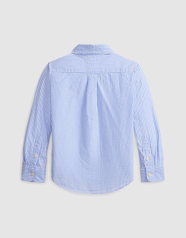 Polo Ralph Lauren - Striped Cotton Seersucker Shirt - Kids
