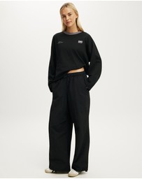 Cotton On Body Active - Long Sleeve Boxy Graphic Crew Sweat
