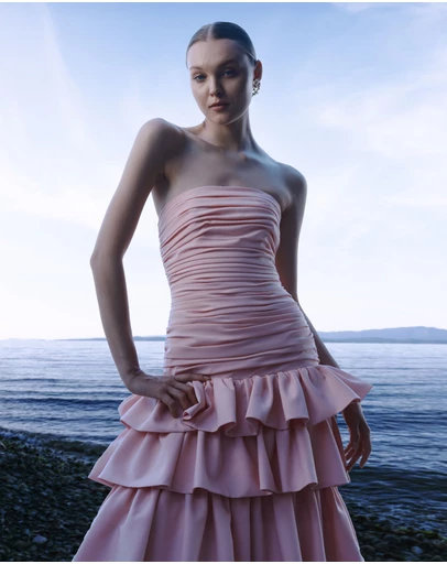 JUSTIN TONG - Elara Ruffle Dress