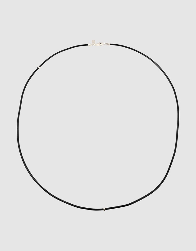 Kuzzoi - ICONIC EXCLUSIVE - Leather Cord Bracelet in 925 Sterling Silver