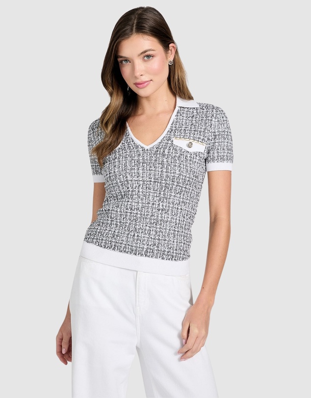 GUESS - Tweed Annabelle Sweater Top