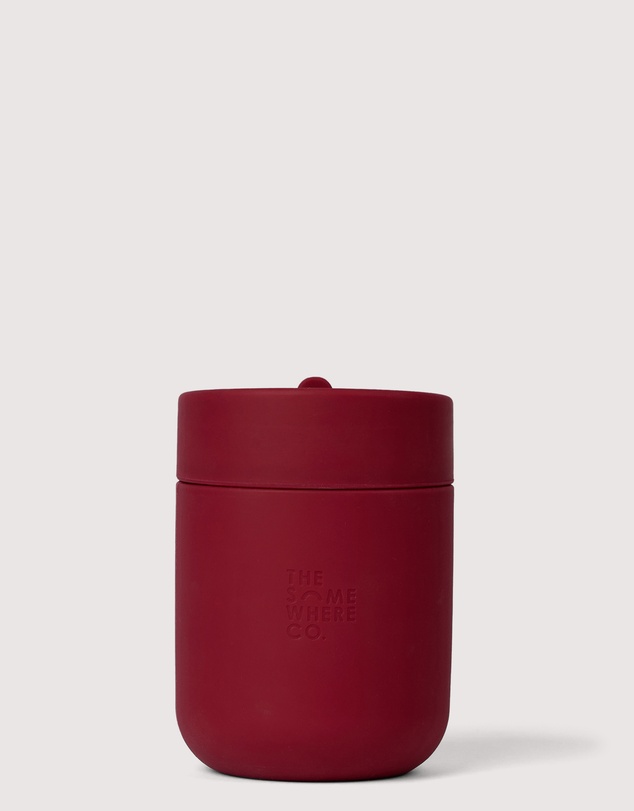 The Somewhere Co - Burgundy Traveller Coffee Cup