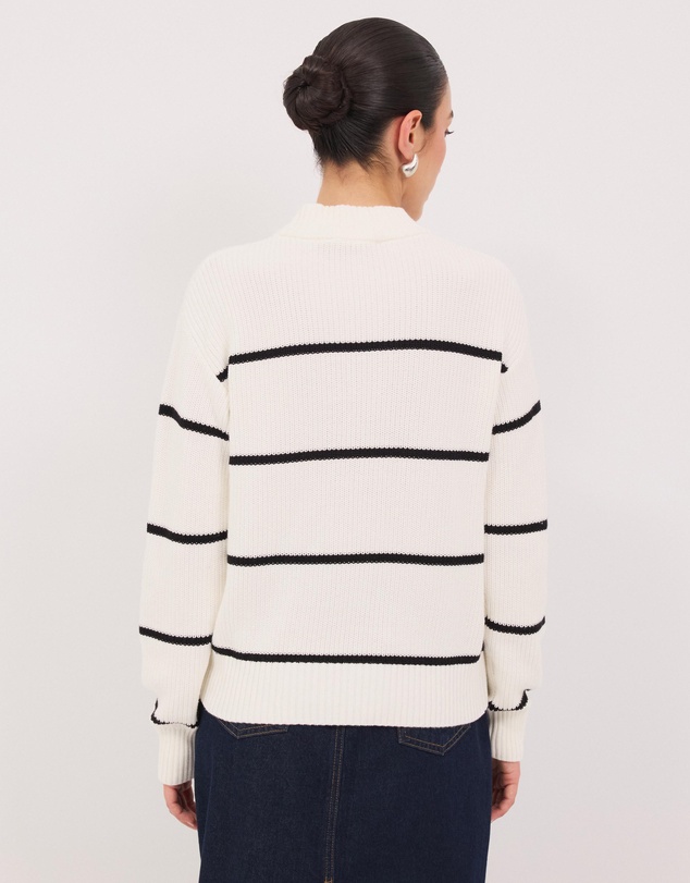 Calli - Ronnie Stripe Crew Neck Jumper