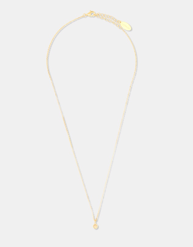 Georgini - Natural Opal And Diamond October Gold Pendant