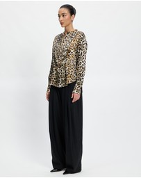 Lindsay Nicholas New York - Tuxedo Blouse