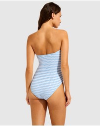 Seafolly - Mesh Effect DD Bandeau One Piece Swimsuit