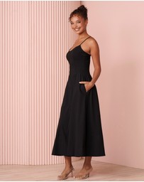 Azzurielle - Udile Sweetheart Midi Dress