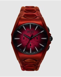 Diesel - D-Curve Red Chronograph Watch