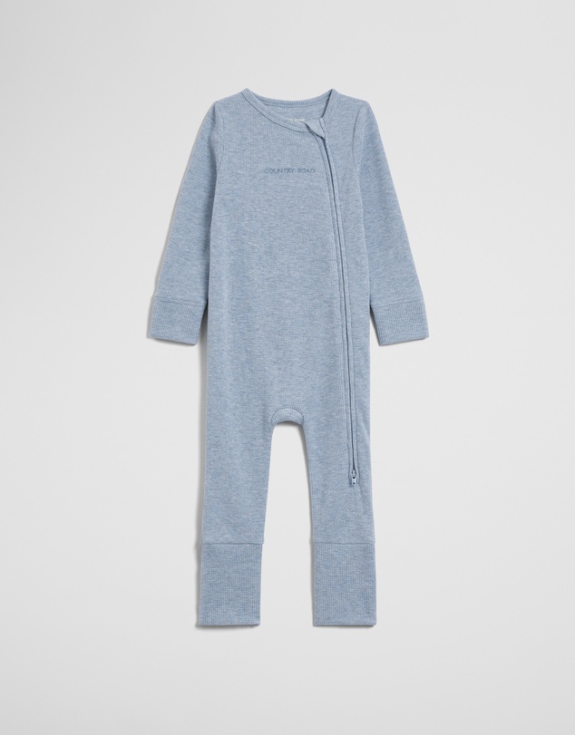 Country Road - Organically Grown Cotton Waffle Jumpsuit