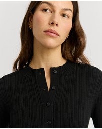 Toorallie - Variegated Rib Cardigan Dress