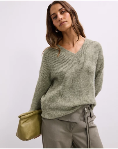The Fated - Tyler V-Neck Knit Jumper