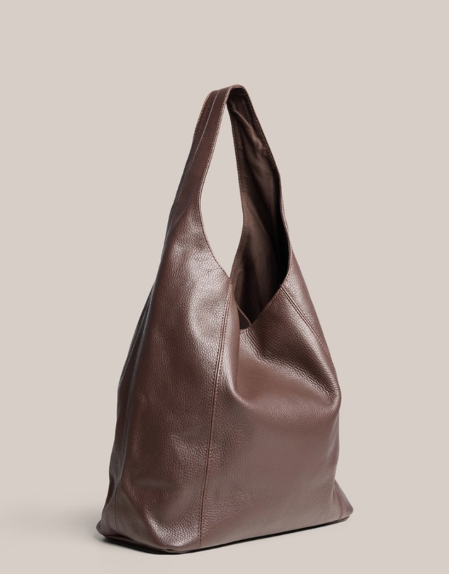 VESTIRSI - Scarlett 2.0 Dark Chocolate Leather Hobo