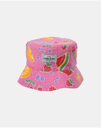 Goldie + Ace - Fruit Salad Bucket Hat - ICONIC EXCLUSIVE - Babies-Kids