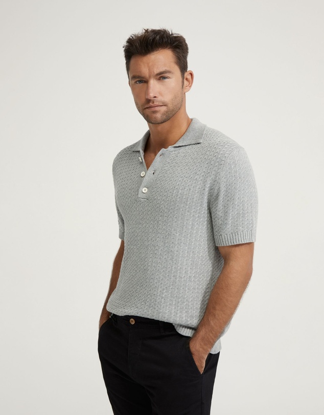 Oxford - Harrison Cable Knit Polo
