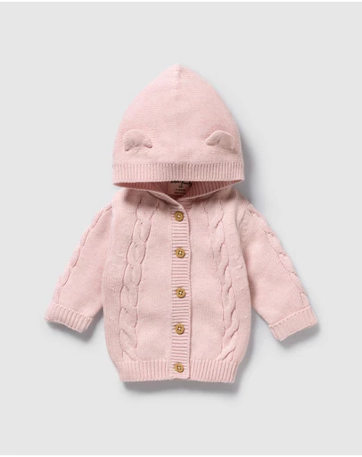 Wilson & Frenchy - Organic Knitted Cable Jacket - Babies