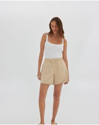 Toast Society - Jersey Raw Hem Short