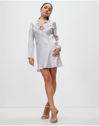 Third Form - Untamed Bias Tie Up Mini Dress