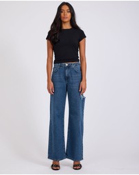 ONE TEASPOON - Rosewood Jackson Mid Waist Wide Leg Jeans