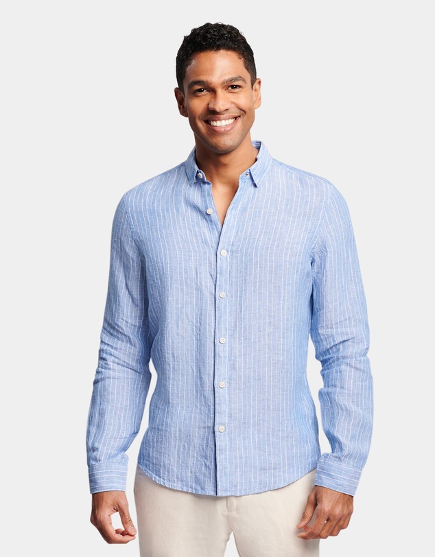 Brooksfield - Pin Stripe Linen Shirt