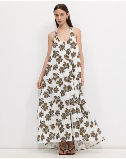 Calli - Lucy Scoop Neck Maxi Dress