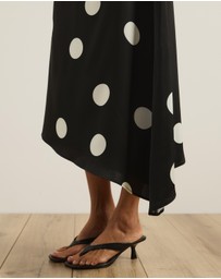 Atmos&Here - Ava Polka Dot Printed Midi Dress