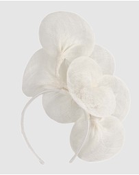 Max Alexander - Large Lilly White Flower Fascinator