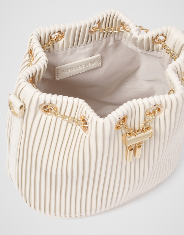 Forever New - Dahlia Drawstring Pleated Bucket Bag