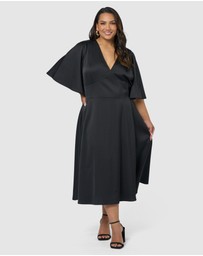 Pink Dusk by Curve Project - Seductive Secrets Midi Dress