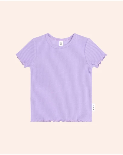 Huxbaby - Orchid Rib Tee - Babies-Teens