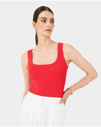 Forcast - Vivi Rib Knit Tank Top