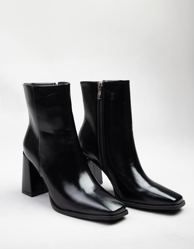 RAID - Hermine high block heeled boots in black