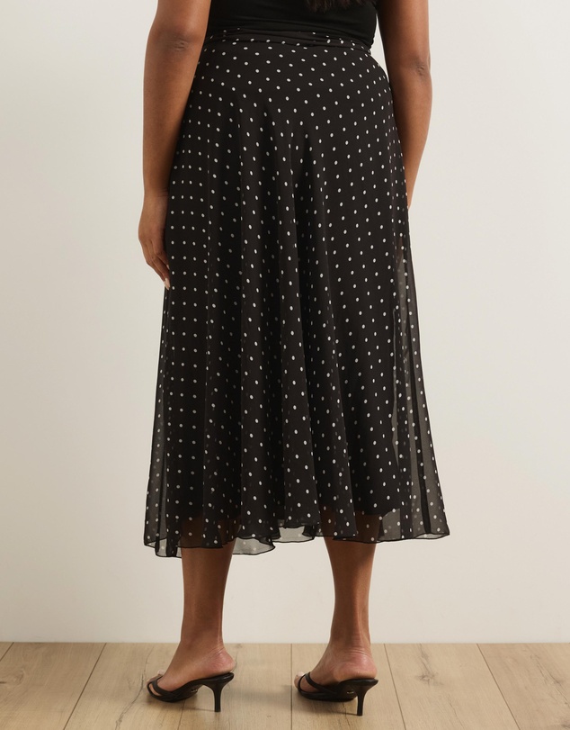 Atmos&Here Curvy - Rumi Polka Dot Maxi Skirt