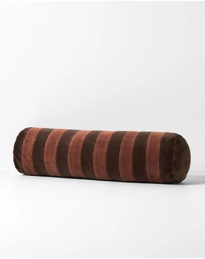 Aura Home - Velvet Stripe Bolster