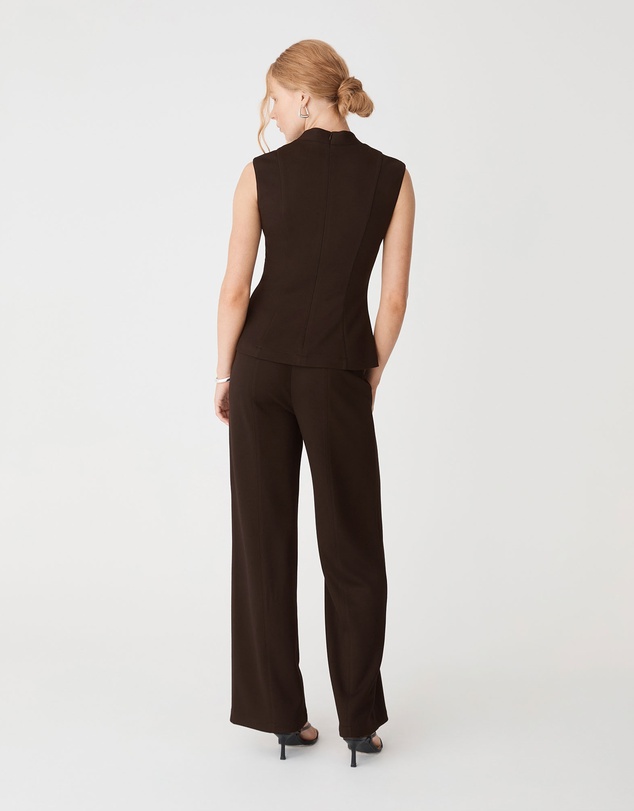 Forcast - Juno V-Neck Ponte Top