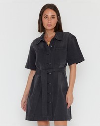 ALEXANDRA - Milano Dress Black Denim