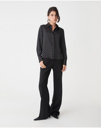 Forcast - Courtney Satin Spot Shirt
