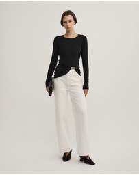 Witchery - Metal Trim Long Sleeve Top