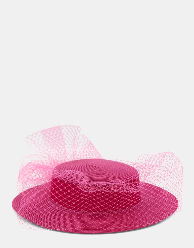 Morgan & Taylor - Danika Racewear Boater in Hot Pink