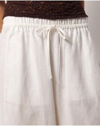AERE - Bay Linen Barrel Leg Pants