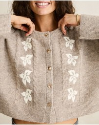 Rhythm - Blanca Floral Crop Cardigan