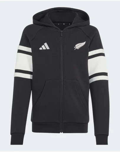 adidas Performance - All Blacks Leisurewear Full Zip Hoodie Youth Kids