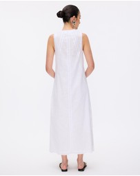 Revibe - Repaired Minima Esenciales Orsa Cotton Lace Midi Dress - AU 8