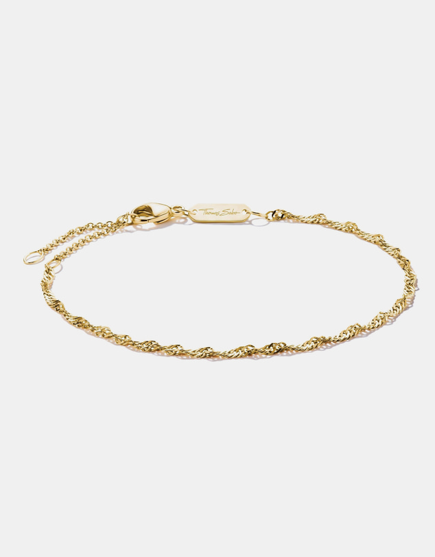 THOMAS SABO - Gold-Tone Stainless Steel Singapore Bracelet 1.7mm
