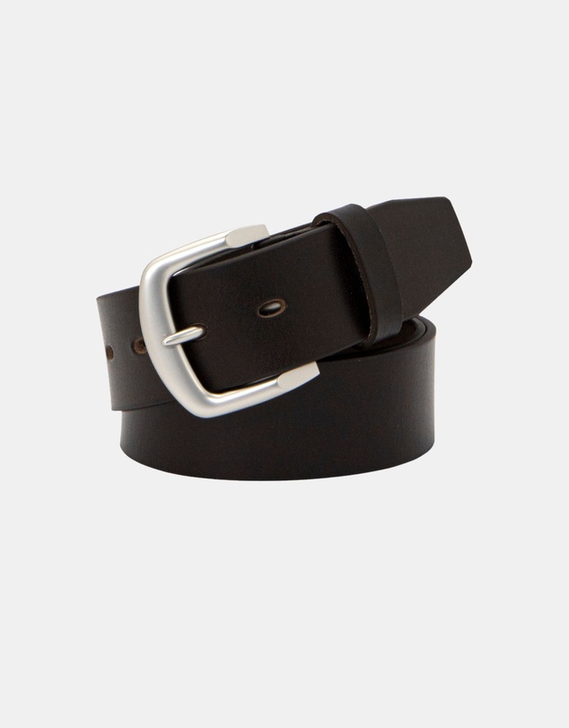 Buckle - Swag. Australian Made Full Grain Natural Leather Belt. 38mm width.