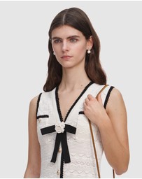 Self Portrait - Pointelle Knit Mini Dress