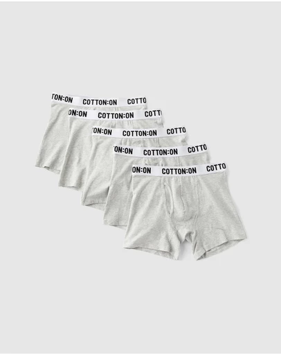 Cotton On - 5-Pack Organic Cotton Trunks