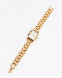 Lovisa - Gold Rectangle Roman Numeral Watch